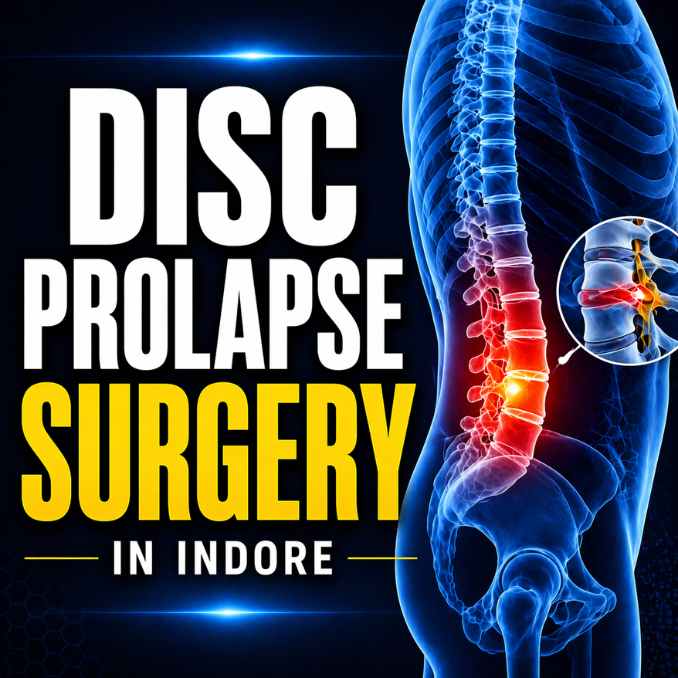 Disc prolapse surgery in Indore showing spine disc treatment with expert care by Dr Ashish Kumar Dwivedi