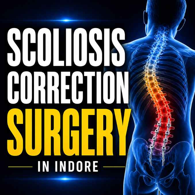 Scoliosis correction surgery in Indore showing curved spine treatment by Dr Ashish Kumar Dwivedi