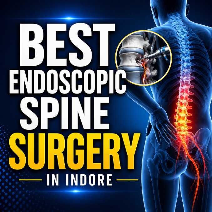 Best endoscopic spine surgery in Indore showing minimally invasive spine treatment by Dr Ashish Kumar Dwivedi